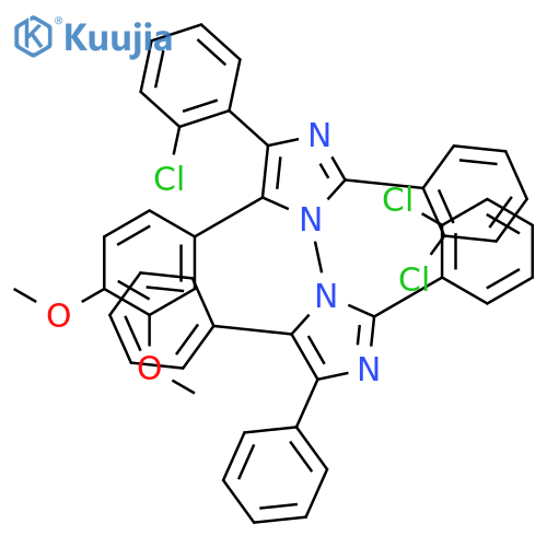 2,2',4-Tris(2-chlorophenyl)-5-(3,4-dimethoxyphenyl)-4',5'-diphenyl-1,1'-biimidazole structure