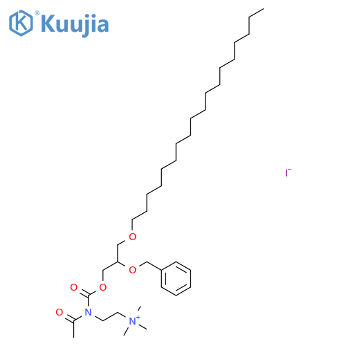 Ethanaminium, 2-[acetyl[[3-(octadecyloxy)-2-(phenylmethoxy)propoxy]carbonyl]amino]- N,N,N-trimethyl-, iodide structure