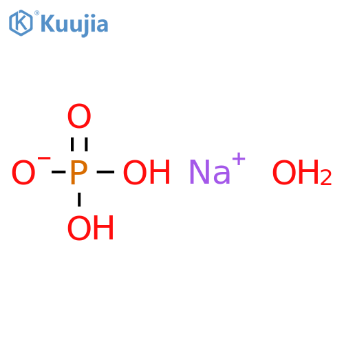 Sodium phosphate monobasic monohydrate structure