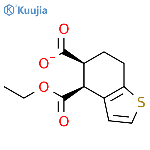Benzo[b]thiophene-4,5-dicarboxylic acid, 4,5,6,7-tetrahydro-, monoethyl ester, cis- structure