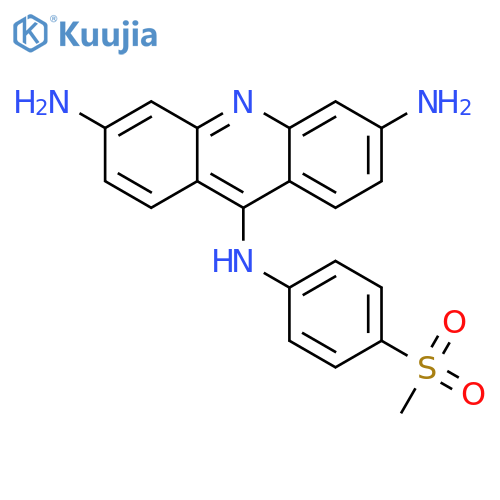 3,6,9-Acridinetriamine, N9-[4-(methylsulfonyl)phenyl]- structure