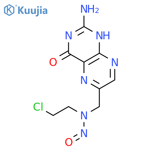 4(1H)-Pteridinone, 2-amino-6-[[(2-chloroethyl)nitrosoamino]methyl]- structure