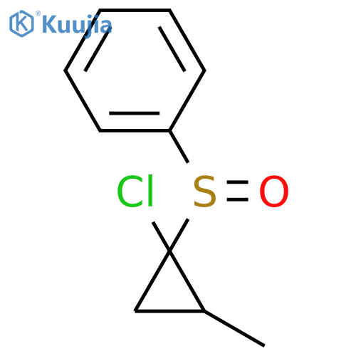 (1-Chloro-2-methylcyclopropyl)sulfinylbenzene structure