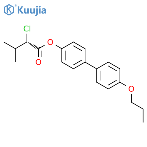 Butanoic acid, 2-chloro-3-methyl-, 4'-propoxy[1,1'-biphenyl]-4-yl ester, (S)- structure
