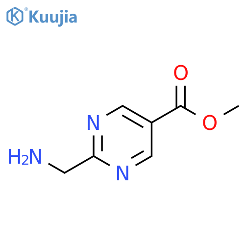 METHYL 2-(AMINOMETHYL)PYRIMIDINE-5-CARBOXYLATE structure