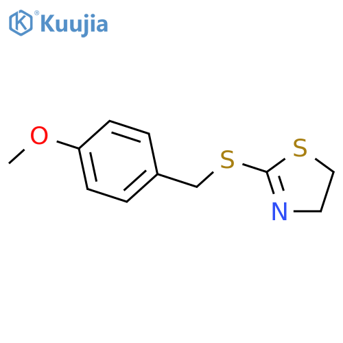 THIAZOLE, 4,5-DIHYDRO-2-[[(4-METHOXYPHENYL)METHYL]THIO]- structure