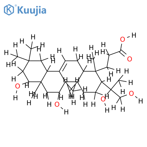 3,4-seco-olean-12-en-4,15alpha,22alpha,24-tetraol-3-oic acid structure