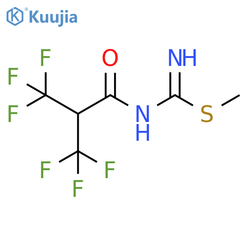 Carbamimidothioic acid,[3,3,3-trifluoro-1-oxo-2-(trifluoromethyl)propyl]-, methyl ester structure