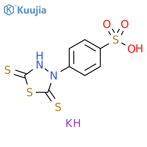 Benzenesulfonic acid, 4-(2,5-dithioxo-1,3,4-thiadiazolidin-3-yl)-,dipotassium salt structure