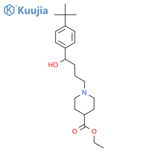 1-(4-(4-(tert-Butyl)phenyl)-4-hydroxybutyl)-4-piperidinecarboxylic Acid Ethyl Ester structure