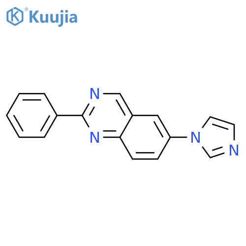 6-(1H-imidazol-1-yl)-2-phenylquinazoline structure