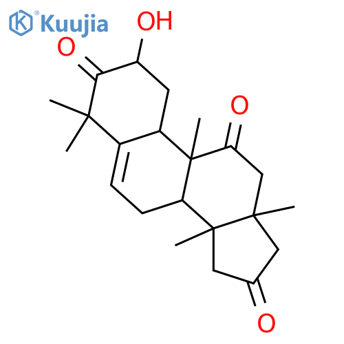 2-Hydroxy-20,21,22,23,24,25,26,27-octanorcucurbit-5-ene-3,11,16-trione; 2β-form structure