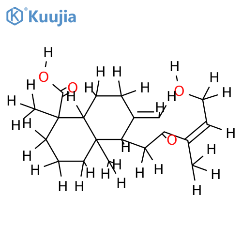 (13E)-15-hydroxy-12-oxolabda-8(20),13-dien-19-oic acid structure