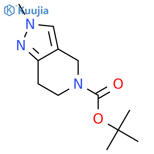tert-Butyl 2-methyl-6,7-dihydro-2H-pyrazolo[4,3-c]pyridine-5(4H)-carboxylate structure