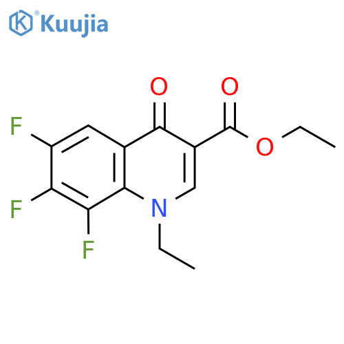 Ethyl 1-ethyl-6,7,8-trifluoro-1,4-dihydro-4-oxoquinoline-3-carboxylate structure