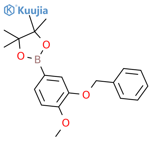 3-Benzyloxy-4-methoxyboronic Acid Pinacol Ester structure