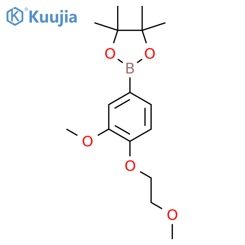 2-3-Methoxy-4-(2-methoxyethoxy)phenyl-4,4,5,5-tetramethyl-1,3,2-dioxaborolane structure