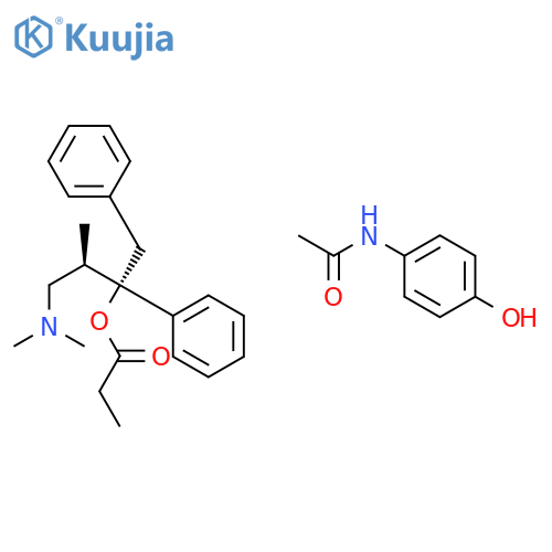 [(2s,3r)-4-(dimethylamino)-3-methyl-1,2-diphenylbutan-2-yl] Propanoate;n-(4-hydroxyphenyl)acetamide structure