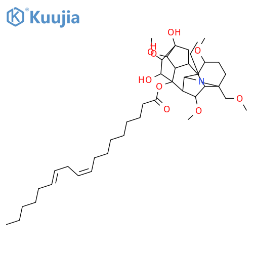 4-Methylaconitane-1,6,8,13,14,15,16,18-octol; (1α,6α,14α,15α,16β)-form, O1,O6,O16,O18-Tetra-Me, N-Et, 8-O-(9Z,12Z-octadecadienoyl) structure