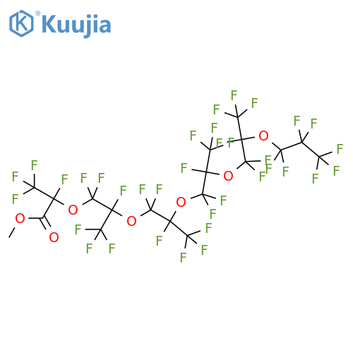 Perfluoro-2,5,8,11,14-pentamethyl-3,6,9,12,15-pentaoxaoctadecanoic Acid Methyl Ester structure