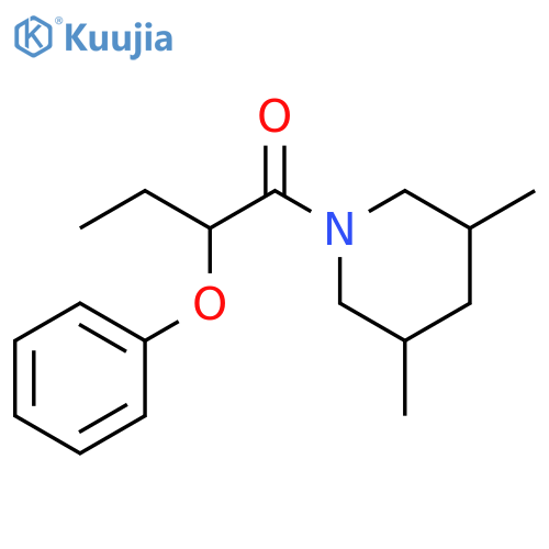 1-(3,5-dimethylpiperidin-1-yl)-2-phenoxybutan-1-one structure
