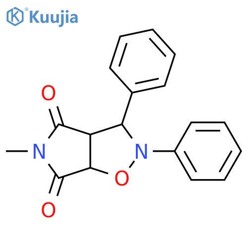 5-methyl-2,3-diphenyl-hexahydro-2H-pyrrolo[3,4-d][1,2]oxazole-4,6-dione structure