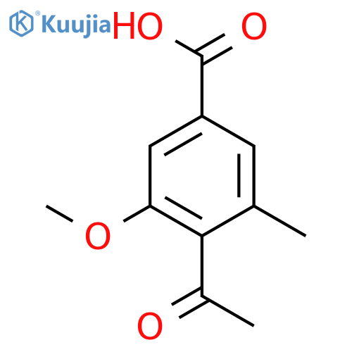 Benzoic acid,4-acetyl-3-methoxy-5-methyl- structure