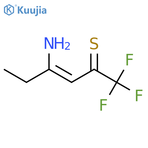 3-Hexene-2-thione, 4-amino-1,1,1-trifluoro- structure