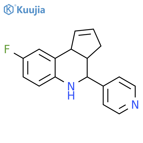 8-Fluoro-4-pyridin-4-yl-3a,4,5,9b-tetrahydro-3H-cyclopentacquinoline structure