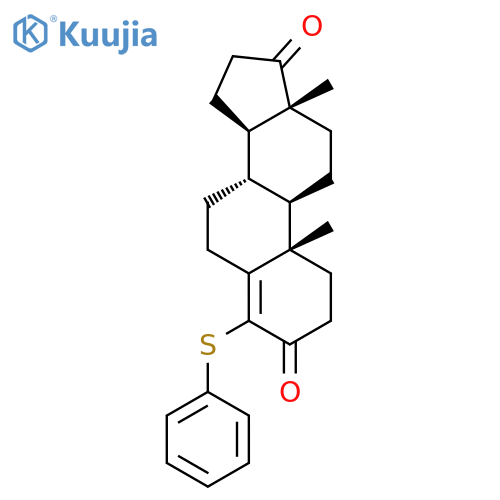 Androst-4-ene-3,17-dione,4-(phenylthio)- (9CI) structure