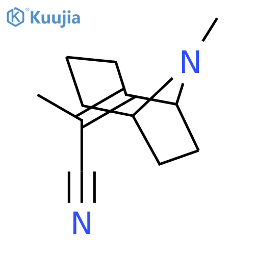 Propanenitrile, 2-(9-methyl-9-azabicyclo[4.2.1]non-2-ylidene)-, (Z)- structure