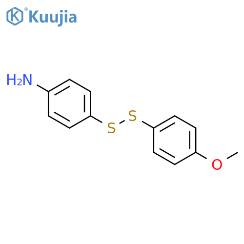 Benzenamine, 4-[(4-methoxyphenyl)dithio]- structure