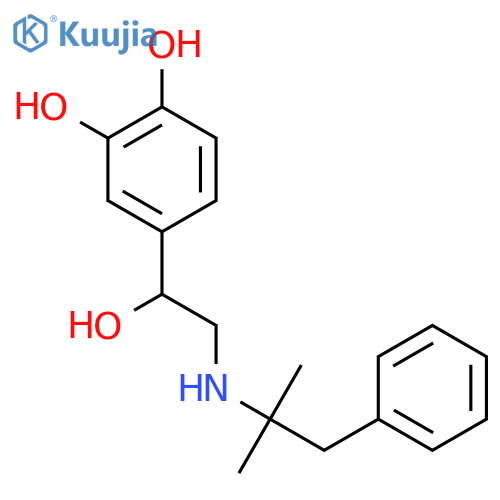 1,2-Benzenediol, 4-[2-[(1,1-dimethyl-2-phenylethyl)amino]-1-hydroxyethyl]- structure