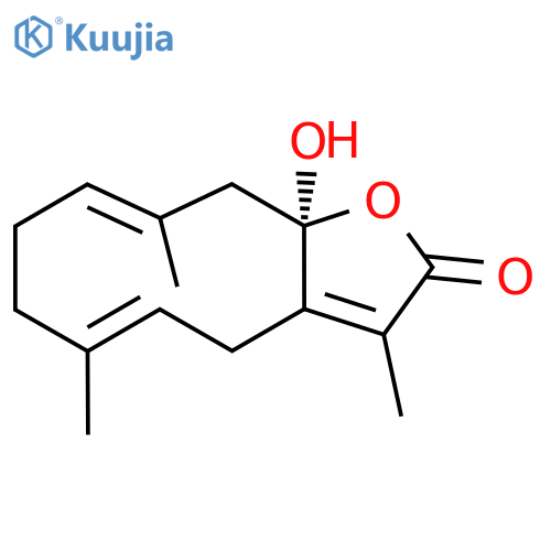 11a-Hydroxy-3,6,10-trimethyl-4,7,8,11-tetrahydrocyclodeca[b]furan-2-one structure