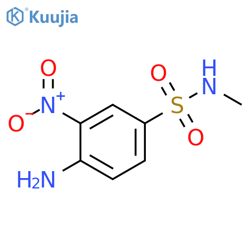 4-amino-N-methyl-3-nitrobenzene-1-sulfonamide structure