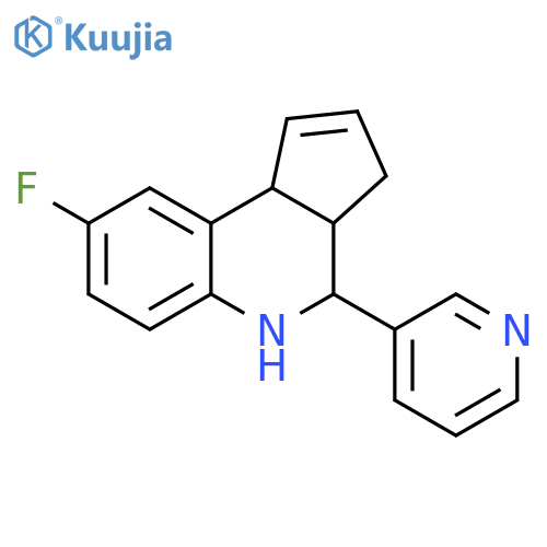 8-Fluoro-4-(pyridin-3-yl)-3a,4,5,9b-tetrahydro-3H-cyclopenta[c]quinoline structure