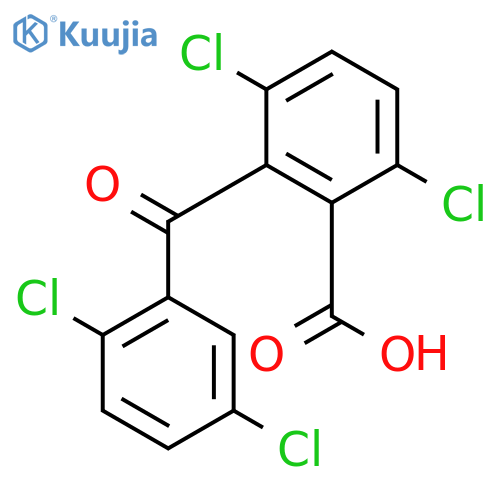3,6-dichloro-2-(2,5-dichloro-benzoyl)-benzoic acid structure