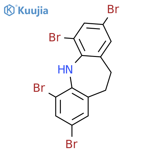 5H-Dibenz[b,f]azepine, 2,4,6,8-tetrabromo-10,11-dihydro- structure