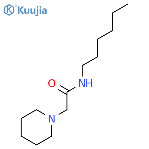 1-Piperidineacetamide,N-hexyl- structure