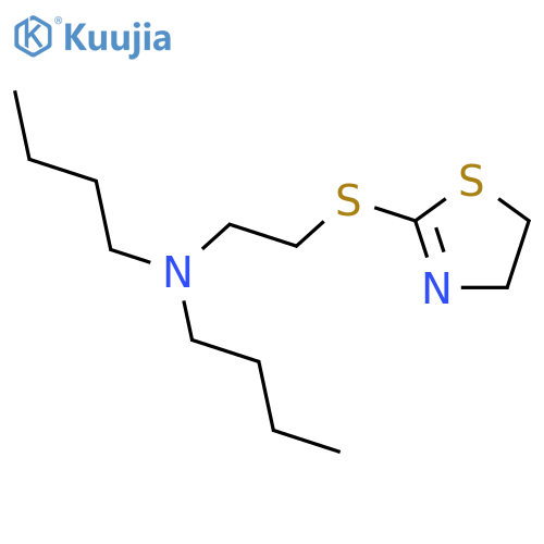 1-Butanamine,N-butyl-N-[2-[(4,5-dihydro-2-thiazolyl)thio]ethyl]- structure