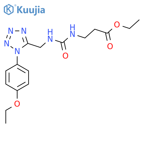 ethyl 3-[({[1-(4-ethoxyphenyl)-1H-1,2,3,4-tetrazol-5-yl]methyl}carbamoyl)amino]propanoate structure
