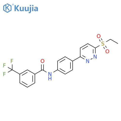 N-{4-[6-(ethanesulfonyl)pyridazin-3-yl]phenyl}-3-(trifluoromethyl)benzamide structure