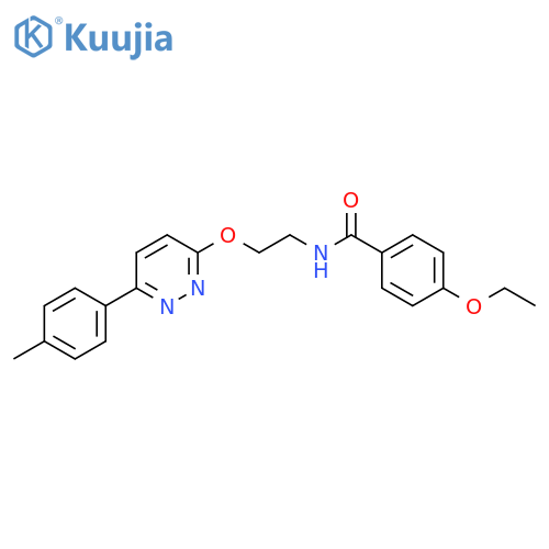 4-ethoxy-N-(2-{[6-(4-methylphenyl)pyridazin-3-yl]oxy}ethyl)benzamide structure