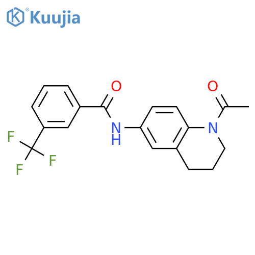 N-(1-acetyl-1,2,3,4-tetrahydroquinolin-6-yl)-3-(trifluoromethyl)benzamide structure