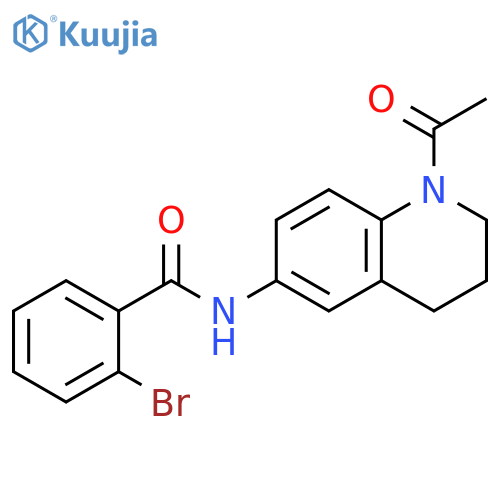 N-(1-acetyl-1,2,3,4-tetrahydroquinolin-6-yl)-2-bromobenzamide structure