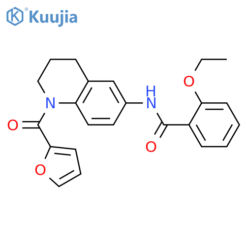 2-ethoxy-N-[1-(furan-2-carbonyl)-1,2,3,4-tetrahydroquinolin-6-yl]benzamide structure