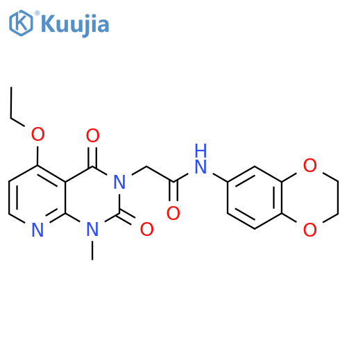 N-(2,3-dihydro-1,4-benzodioxin-6-yl)-2-{5-ethoxy-1-methyl-2,4-dioxo-1H,2H,3H,4H-pyrido[2,3-d]pyrimidin-3-yl}acetamide structure