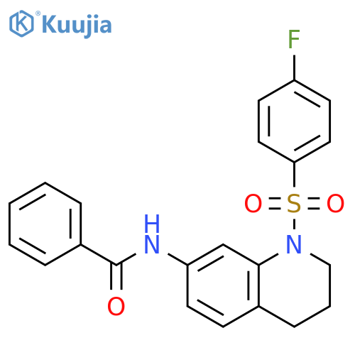 N-[1-(4-fluorobenzenesulfonyl)-1,2,3,4-tetrahydroquinolin-7-yl]benzamide structure