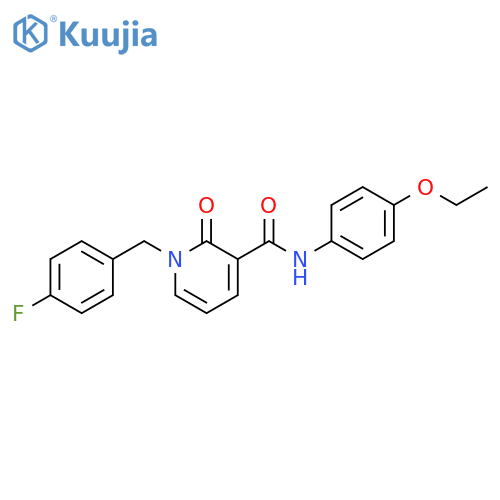 N-(4-ethoxyphenyl)-1-[(4-fluorophenyl)methyl]-2-oxo-1,2-dihydropyridine-3-carboxamide structure