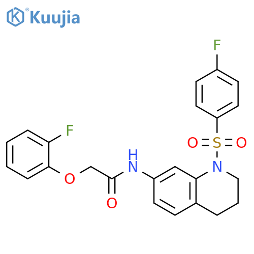 N-[1-(4-fluorobenzenesulfonyl)-1,2,3,4-tetrahydroquinolin-7-yl]-2-(2-fluorophenoxy)acetamide structure
